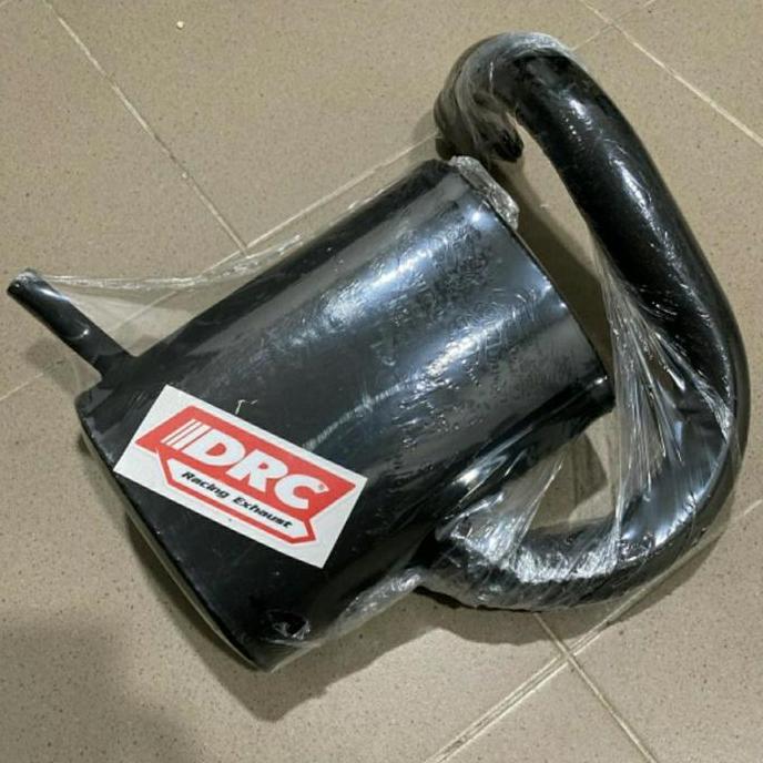 Promo Knalpot DRC Tahu Vespa Super Sprint PS PX DRC Racing Black Diskon