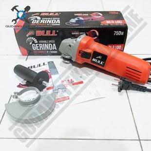 QUIXOTE Bull BL 8100 / Mesin Gerinda Tangan 4" Bull BL8100 VS Variable Speed - Angle Grinder Bull 81