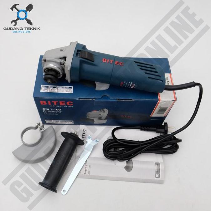 ARURU Gerinda Tangan Bitec GM 7-100 - Angle Grinder Gerinda Listrik Bitec