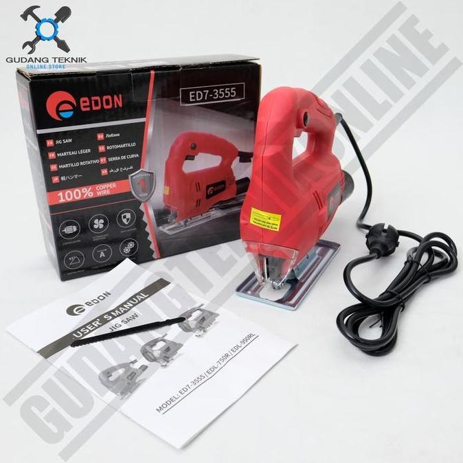 QUIXOTE Jigsaw Edon ED7-3555 - Mesin Jig Saw Edon - Mesin Gergaji Triplek Jigsaw Edon ED7-3555 EDON