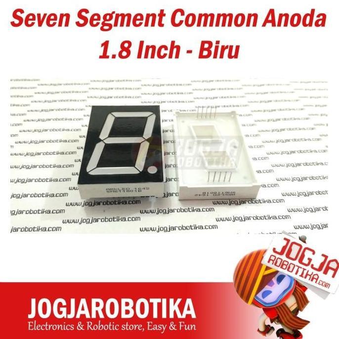 Seven Segment Biru 1.8 Inch Sm611801B 7 Segmen Common Anoda