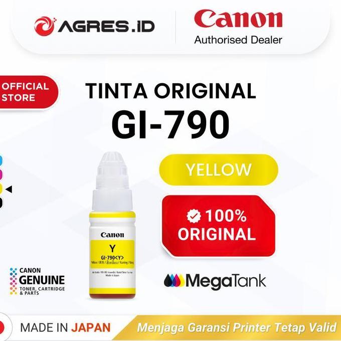 Sontige- Tinta Canon Gi 790 Yellow - Printer G1010 G2010 G3010 G4010 - Tinta