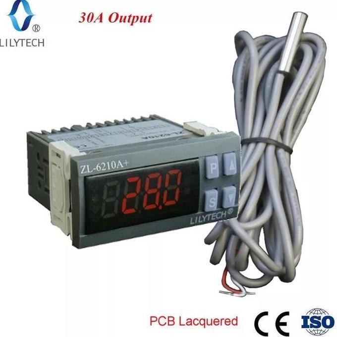 Lilytech ZL-6210A Digital 30A Temperature Controller Thermostat Cold Storage Controller Economical |