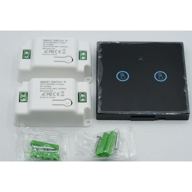 SMATRUL Saklar Wifi Remote Control 2 Smart Switch Light Google Home