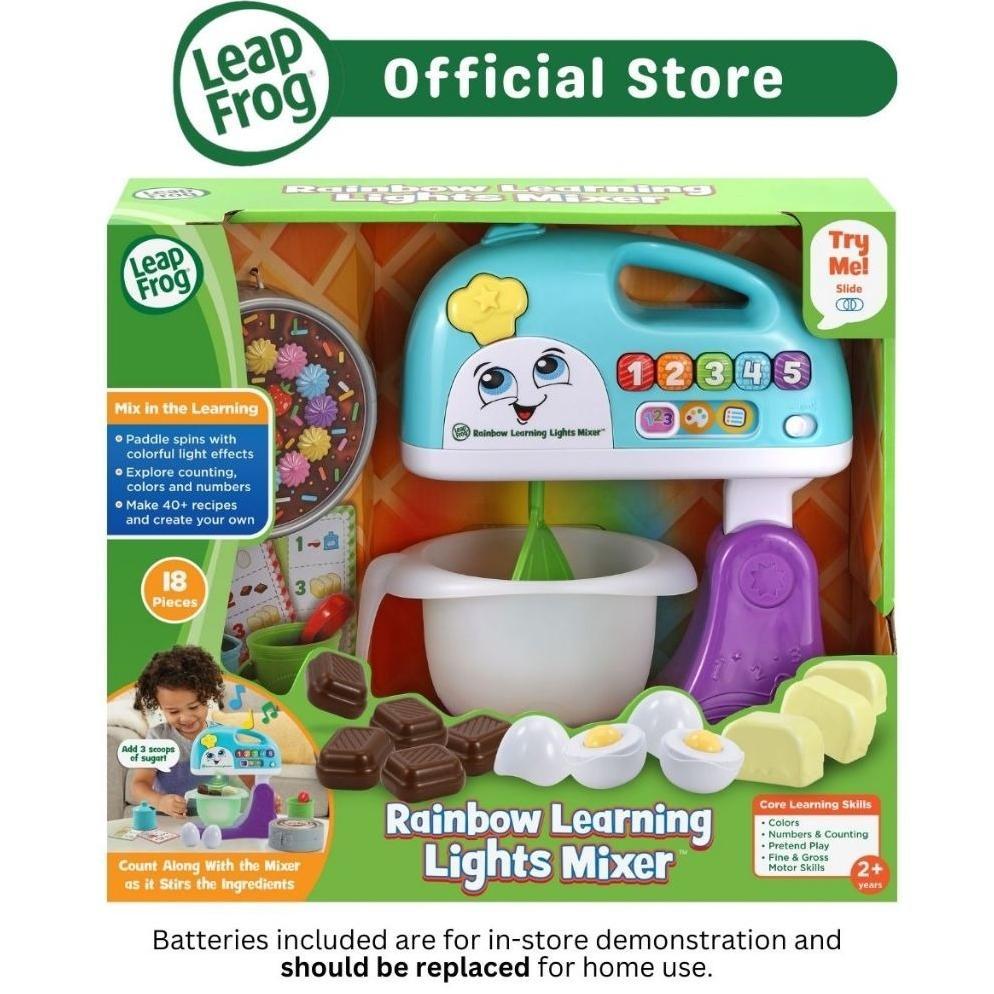 Leapfrog Rainbow Learning Lights Mixer Pretend Play Role Playing Baking Toy Set