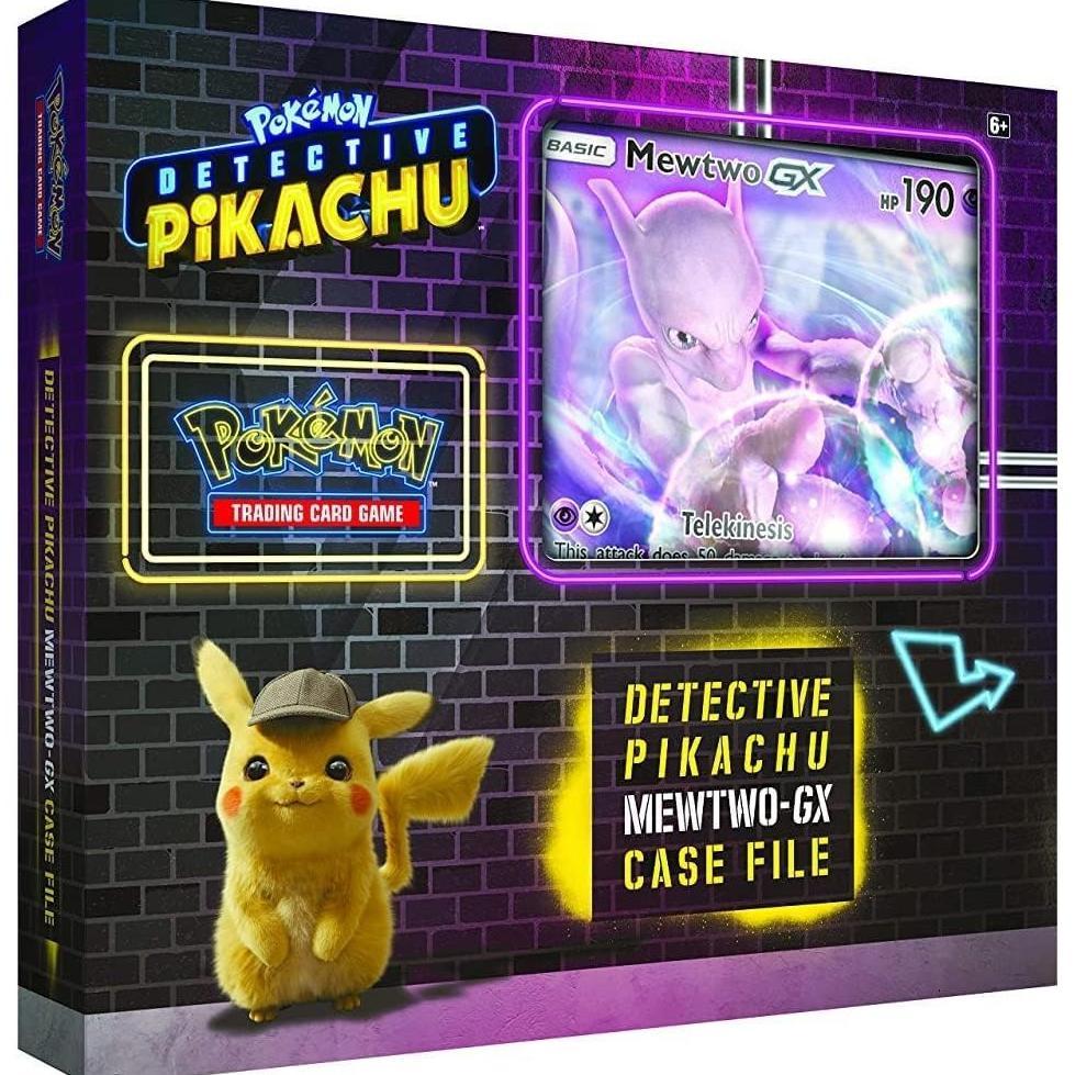 Pokemon Tcg: Detective Pikachu Mewtwo-Gx Case File + 6 Booster Pack + A Foil Promo Gx Card