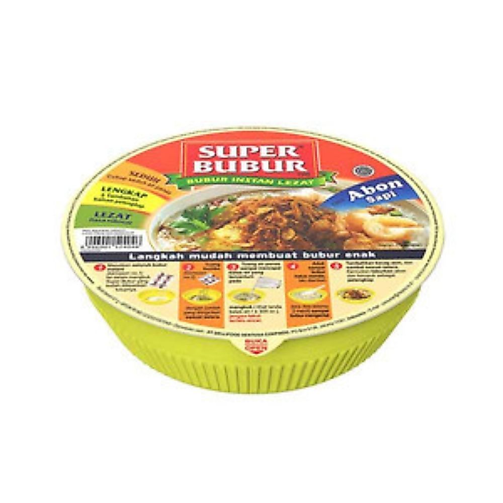 Super Bubur Cup Super Bubur Cup Toping Abon 1 pack 67 gram 1 pack