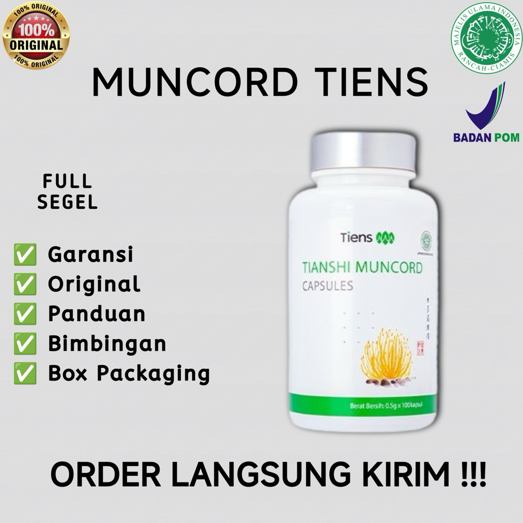 MUNCORD TIENS / CORDYCEPS / TIANSHI / SUPLEMEN TIENS / AMPUH DAN