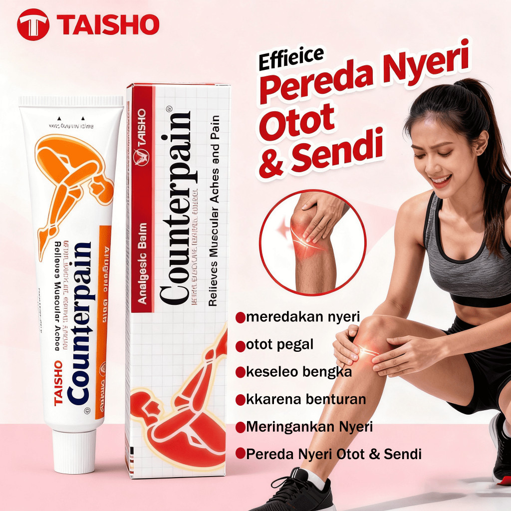 *ORI EXP 2028* Counterpain Cream 120Gr / Krim Analgesic Balm / Meringankan Nyeri / Nyeri Otot / Mema