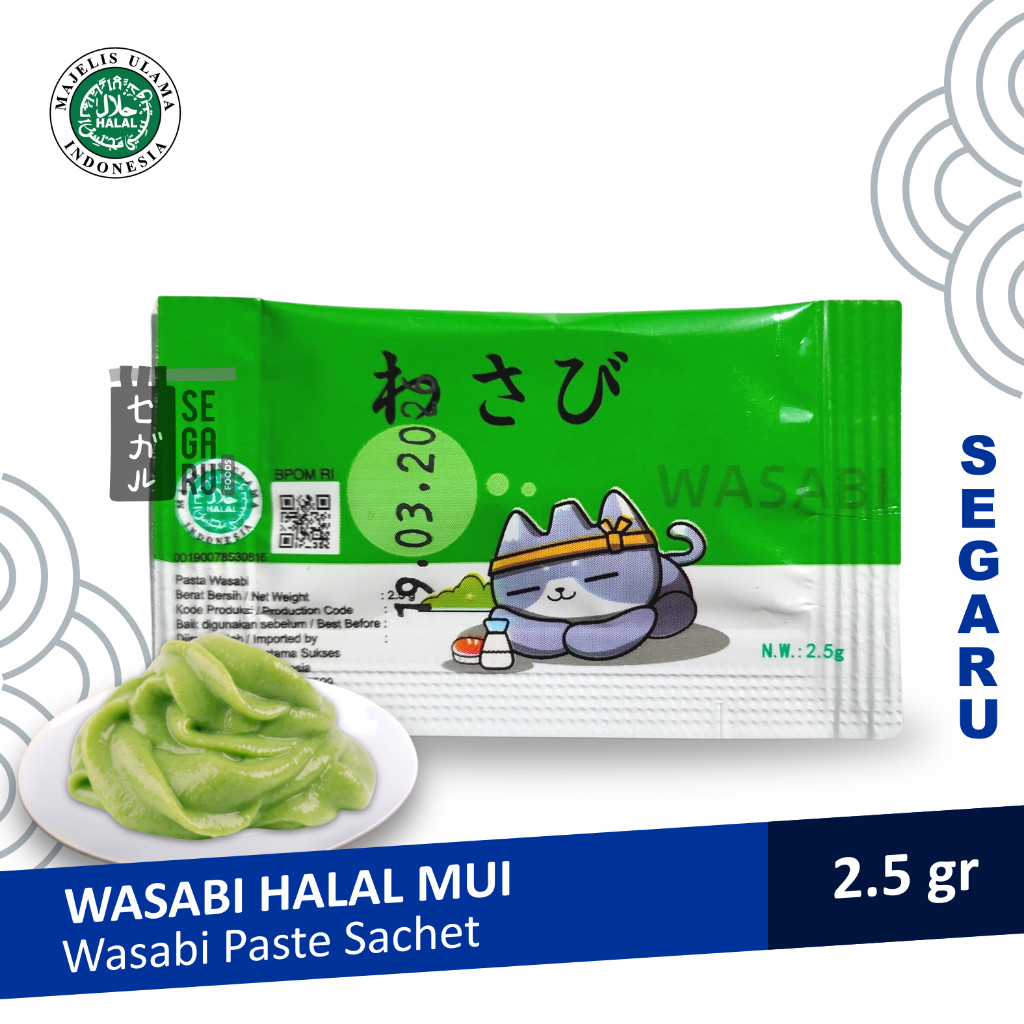 Wasabi Paste Sachet | Wasabi Sachet Halal 2.5gr