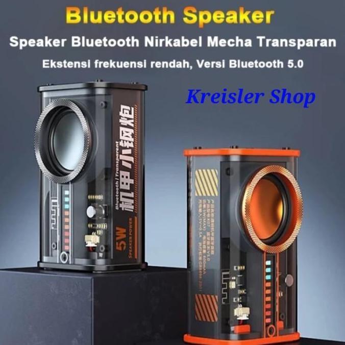 Solusoundmart - Speaker Bluetooth K07 K08 Wireless Portable Speaker With Led Display Terbaru 