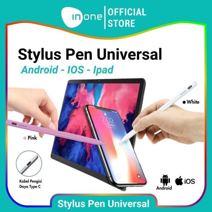 INONE STYLUS PEN / DRAWING PEN STYLUS KOMPATIBEL ANDROID/IOS/TABLET/MICROSOFT ORIGINAL DAN TERPERCAY