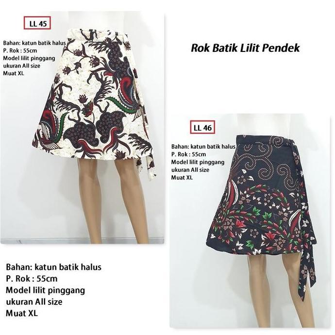 Bawahan Batik Rok Batik Lilit Pendek LCD