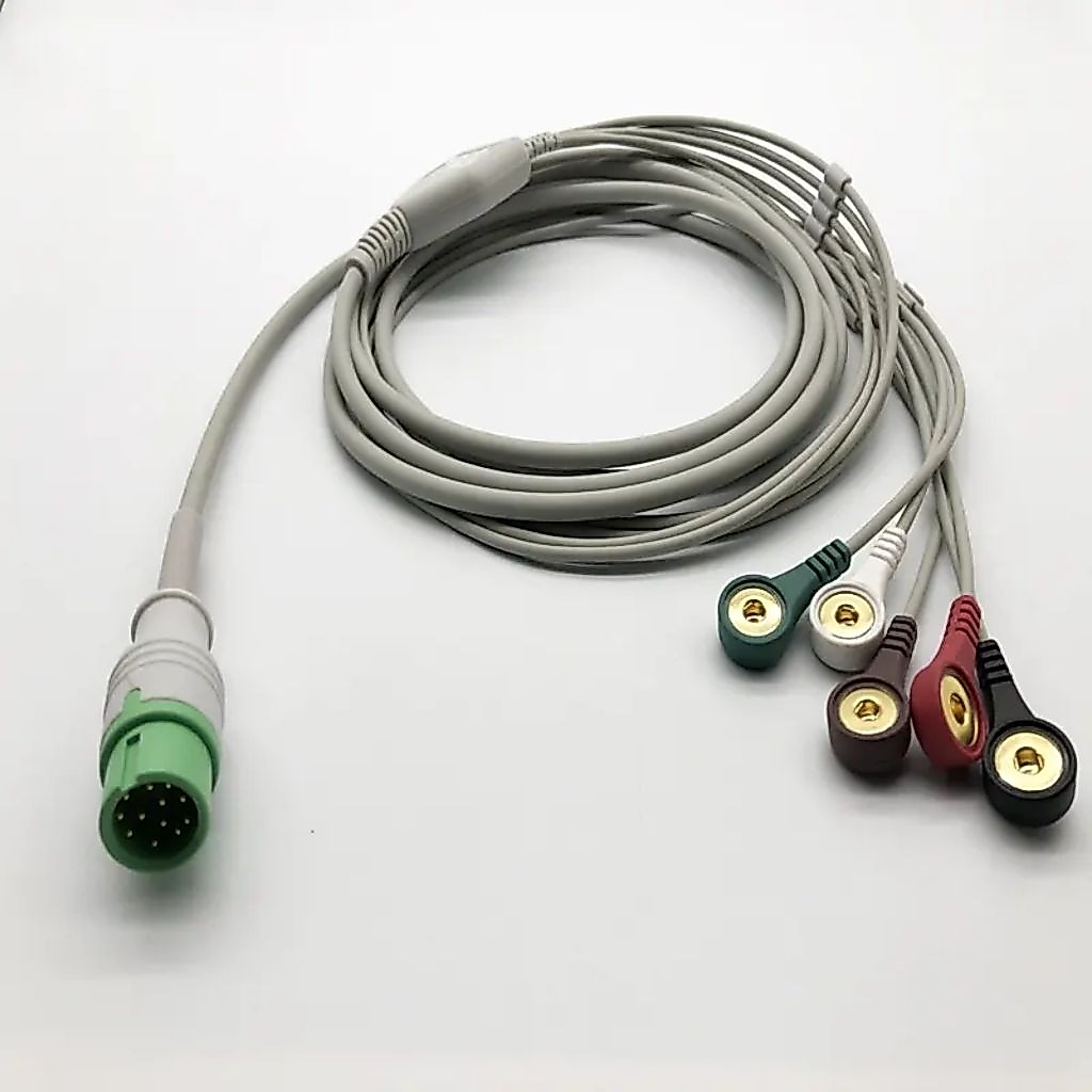 Kabel Ecg Meditech England, Kabel ekg Pasien Monitor Meditech England 5 lead