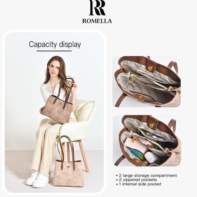 Lita- Romella Tote Bag Nita Tampilan Untuk Sehari-Hari & Pekerjaan R099