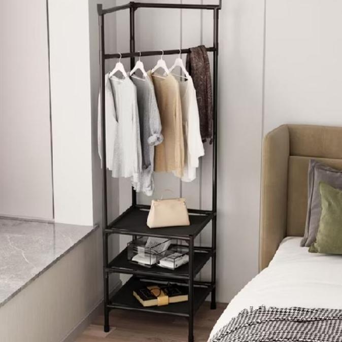 Rak Gantung Dan Penyimpanan Baju Sudut Stand Hanger Lemari Serbaguna