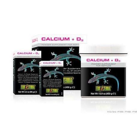 Calcium D3 Powder Exoterra 90gr - Calcium D3 90 gr Kalsium D3