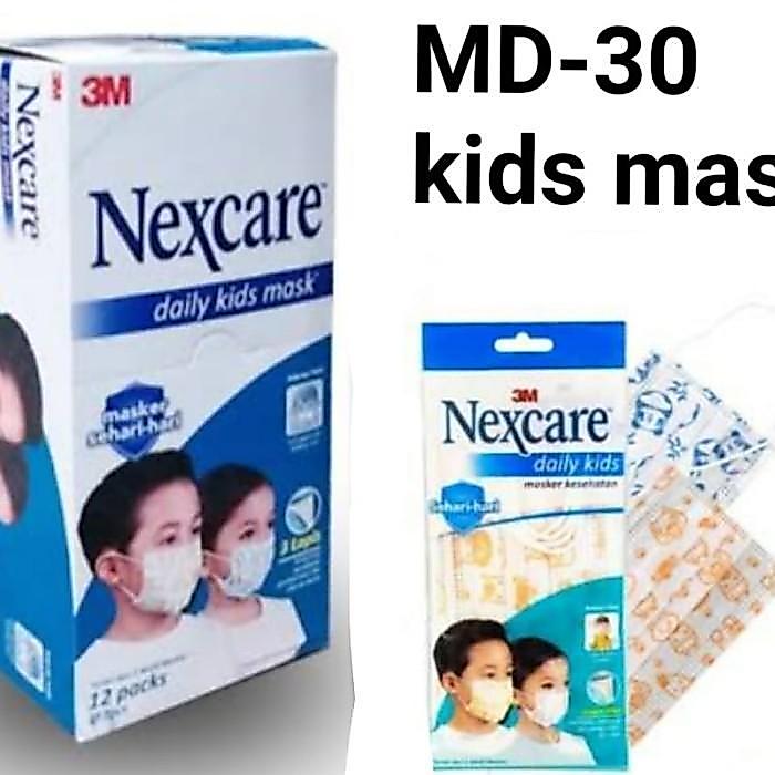 Masker Nexcare 3M Kids Daily MD30 Earloop Mask anak-anak MD-30