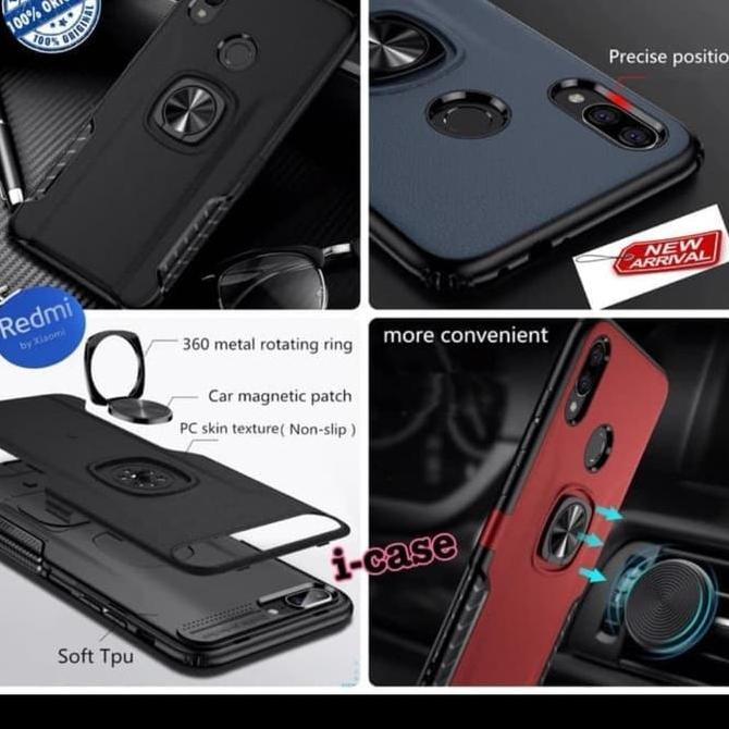 Samsung A70 / A70S Hard Case Plus Ring Carbon Thunder Casing