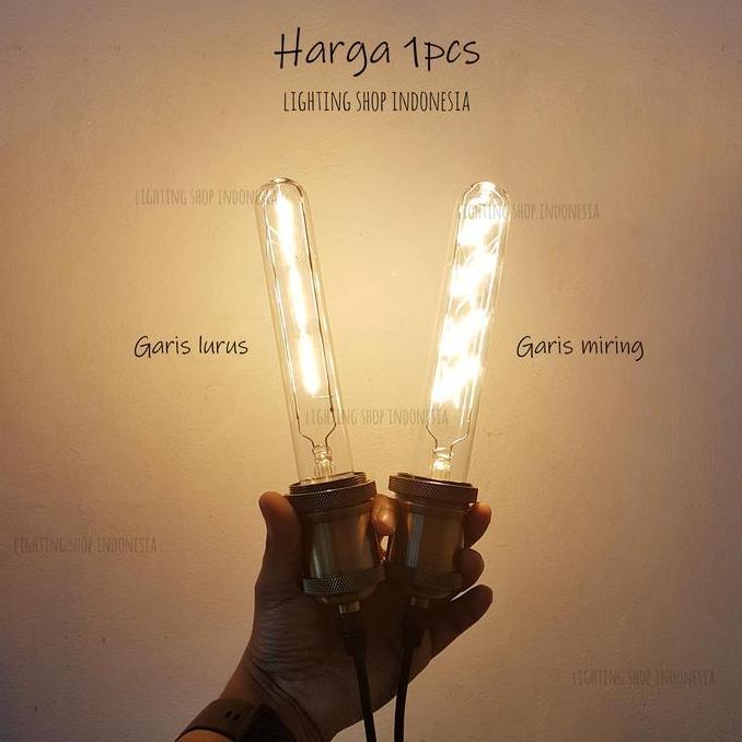 T8-120 / T8 -150 19cm Lampu filament bohlam edison LED panjang pipa