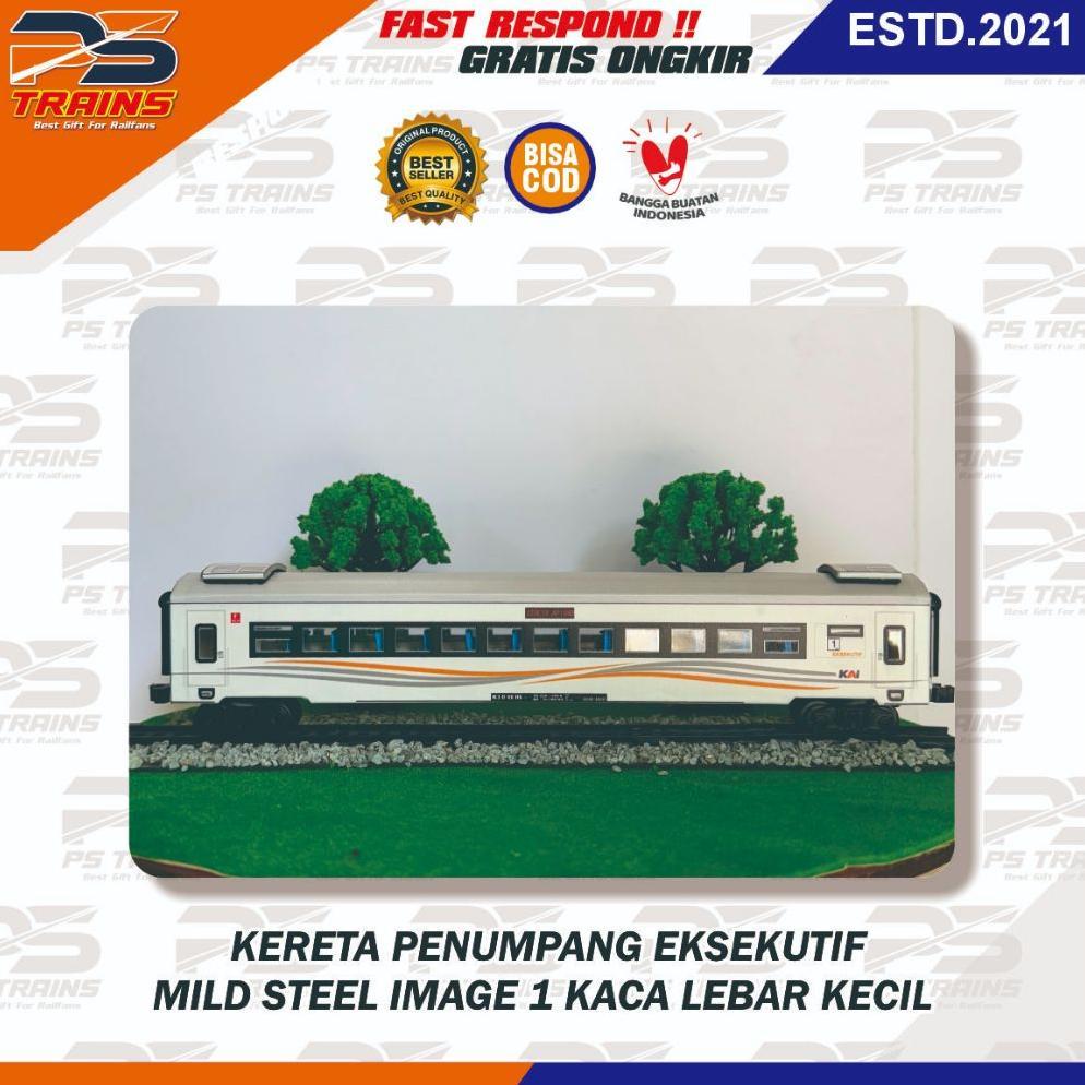 [NEW] ( GERBONG ) MAINAN KERETA API INDONESIA GERBONG EKSEKUTIF MILD STEEL 1