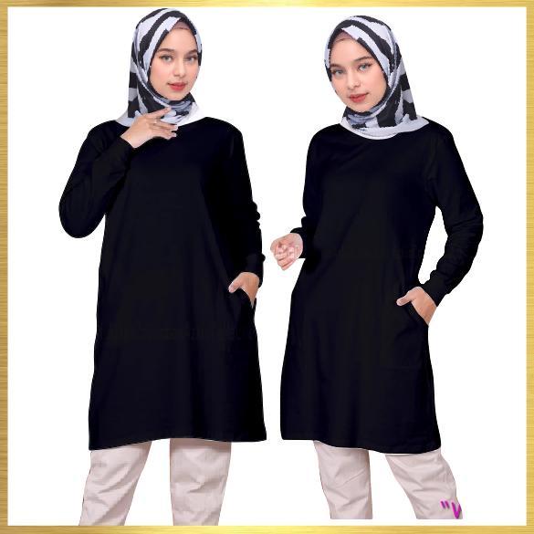 DISKON KAOS TUNIK WANITA POLOS xl fit xxl & 3XL DISKON
