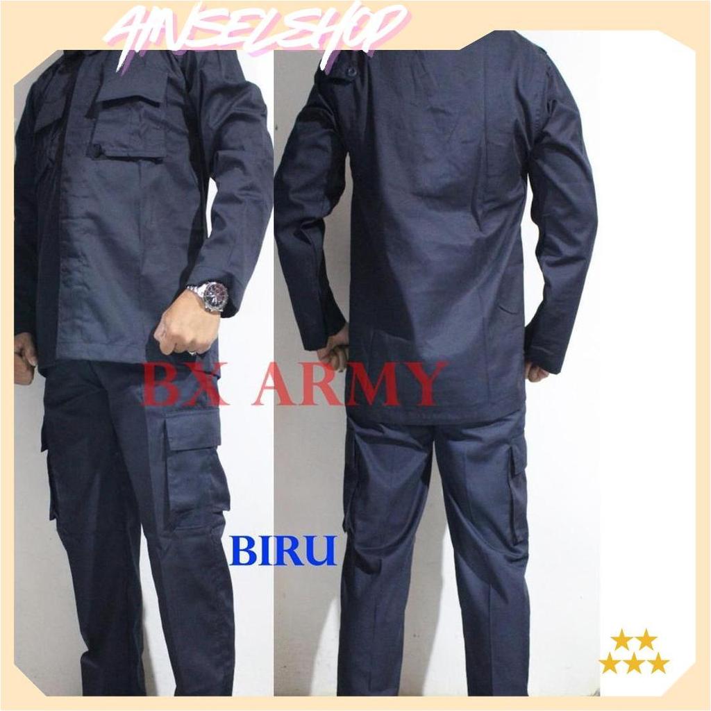 Seragam pdl security Baju PDL satpam  + atribut lengkap grosir murah COD BX Sale