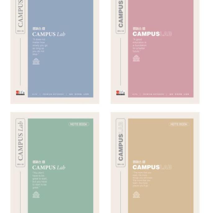 Kvpnsupplier - Buku Tulis Boxy 36 Pastel - Korean Notebook - Aesthetic Notebook
