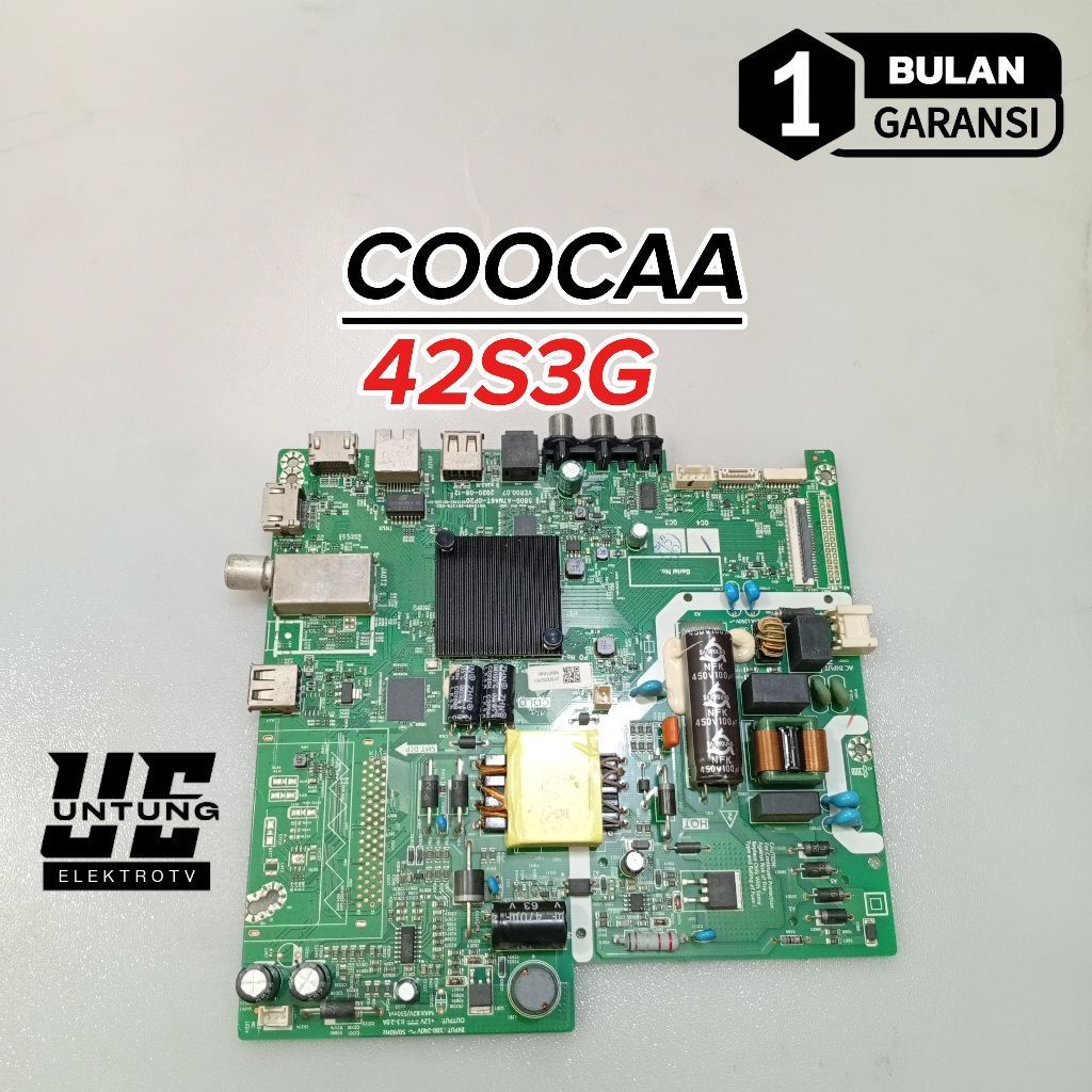 MAINBOARD TV SMART COOCAA 42S3G MOTHERBOARD-MB-MOBO-MODUL MESIN TV SMART COOCAA 42S3G