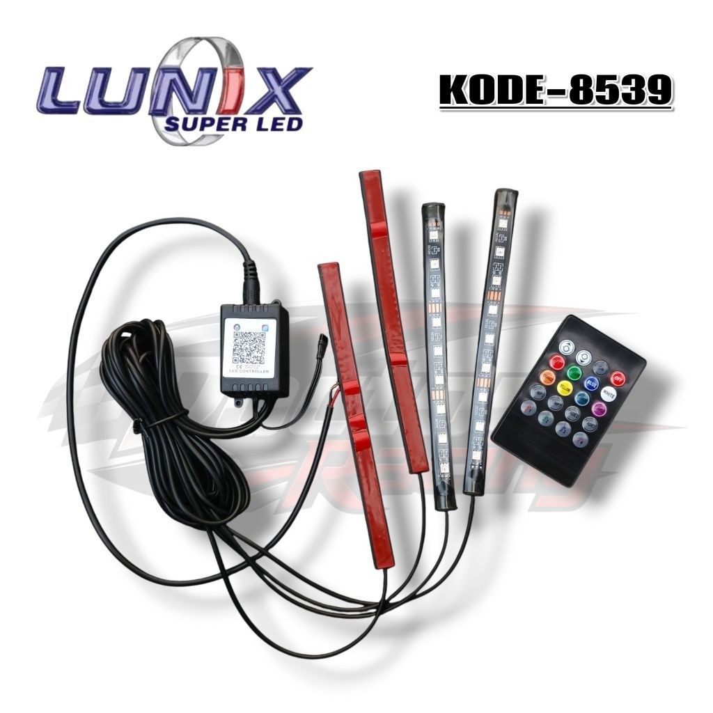 Lampu Kolong Led Strip RGB DC 12 Volt Set Mode Remote