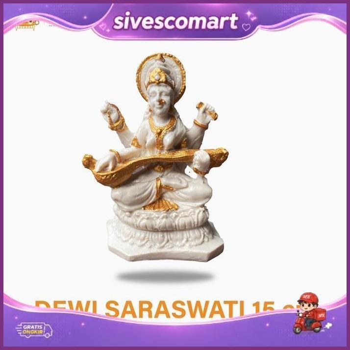 Patung Dewi Saraswati - Patung Dewi Hindu - Patung Hindu - Patung Dewa Dewi - Patung Bali - Dekorasi
