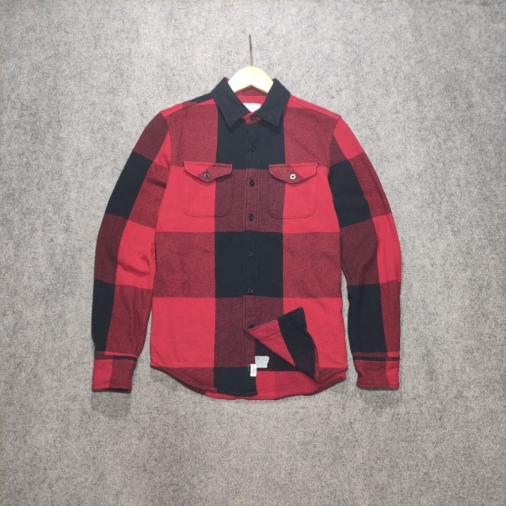 Kemeja Flanel AMERICAN EAGLE Motif Lumberjack size tag XS fit M