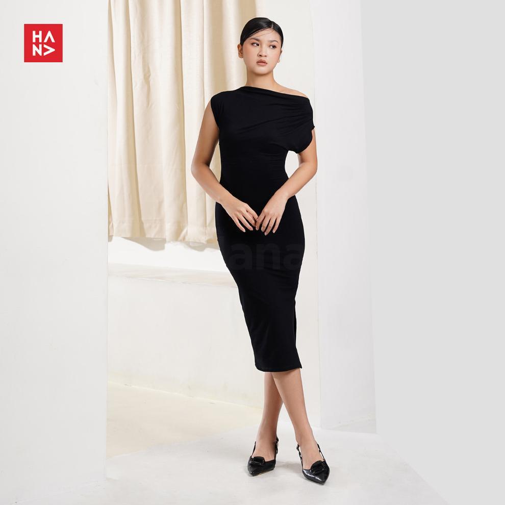 Hana Fashion - Lyodra Dress/Dress Bodycon Slit Wanita - Cd277