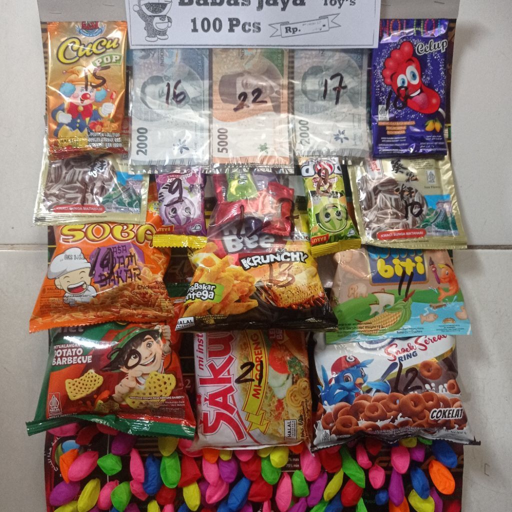lotre balon cabutan isi 100 pcs. TM