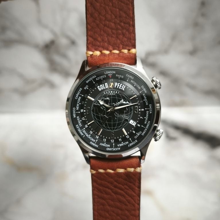 GOLD PFEIL Germany Word Time G21000 Quartz