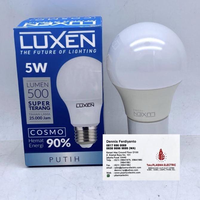 Ready LED BULB LUXEN 5w 5 w 5WATT 5 WATT Non Cod