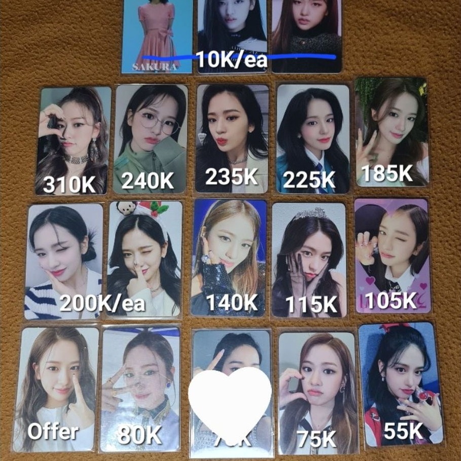 (BACA DESKRIPSI) Photocard PC IVE Yujin Wonyoung Rei Eleven After Like Love Dive Withdrama Makestar 
