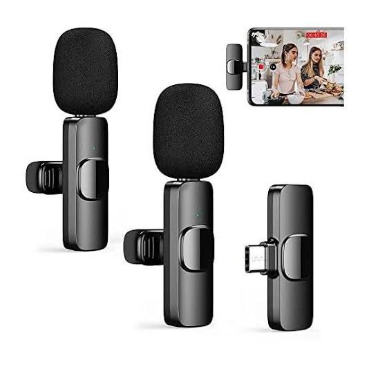 Limited Microphone K9 2 Mic Type C Android / Dual Mic K9 Tipe C / Dual Microphone Clip On Wireless B