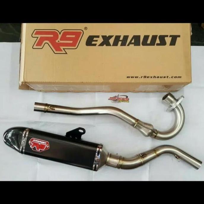 KNALPOT R9 HONDA CRF 150 R MGX BLACK SERIES