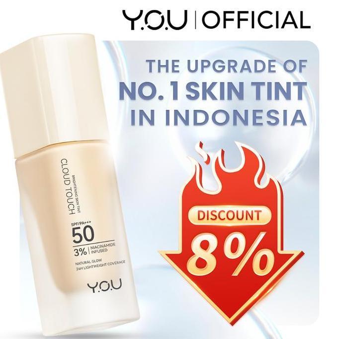 nevada_jars - you makeup series: cloud touch 3% niacinamide brightening skin tint, cloud paint love 