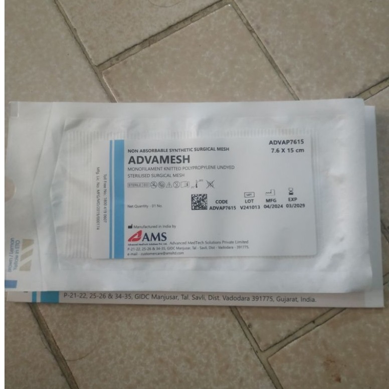 Hernia Mesh ADVAMESH 7.6 x 15 cm