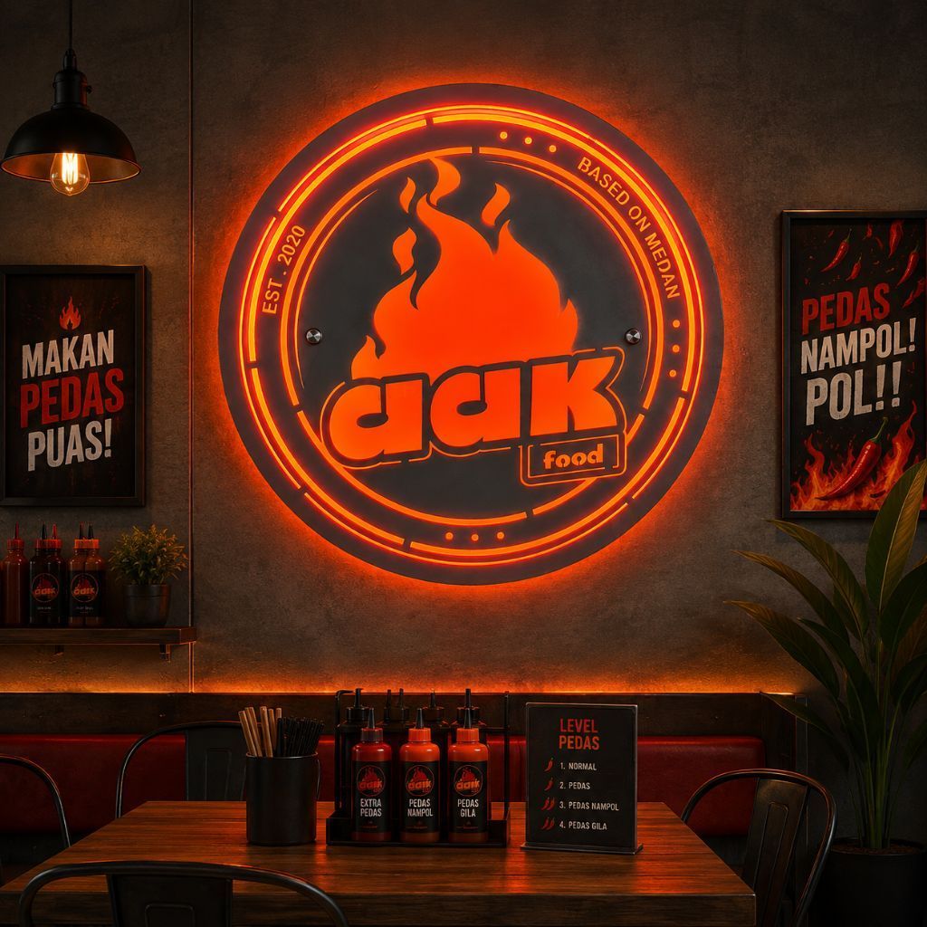 Papan Logo Usaha,Lampu Logo Usaha,Neon Sign, Neon Box Custom, Neon Custom