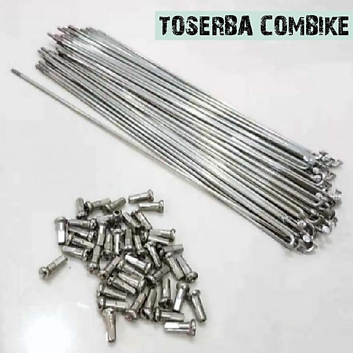 Ready Jari - Jari / Ruji Sepeda 27,5" 14G X 272 Stainless Steel #Gratisongkir