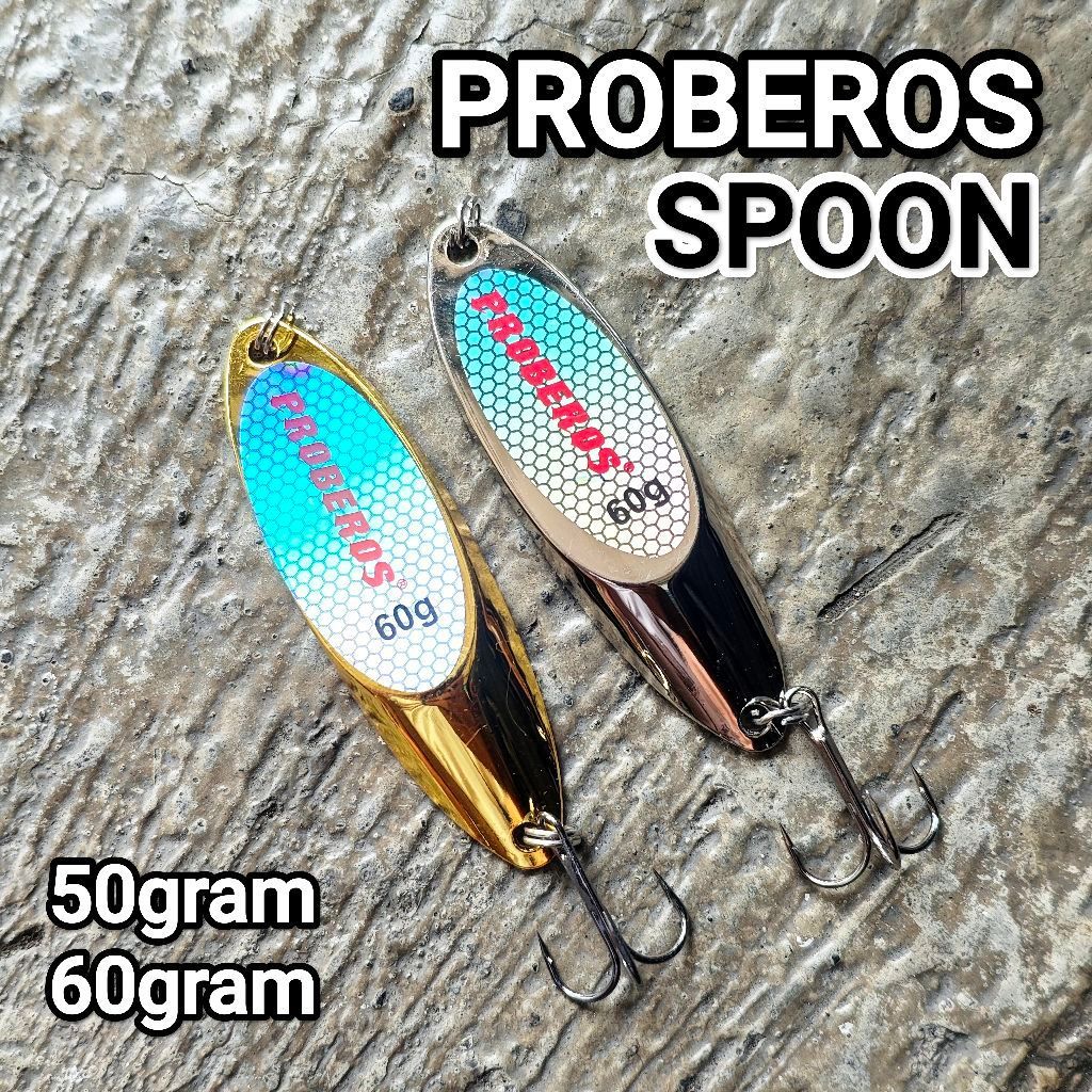 PROBEROS SPOON umpan lure casting tenggiri barracuda