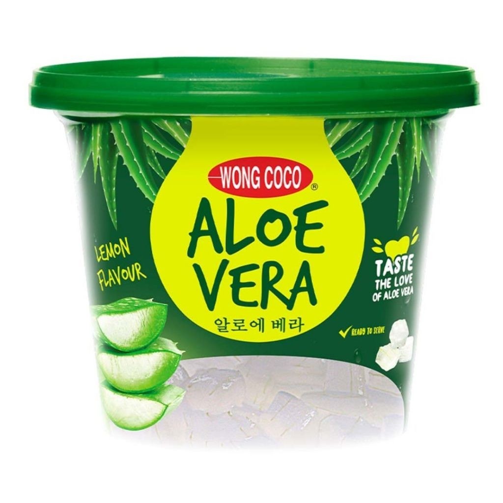 WONG COCO Aloe Vera minuman lidah buaya Rasa Lemon Bucket 1 kg