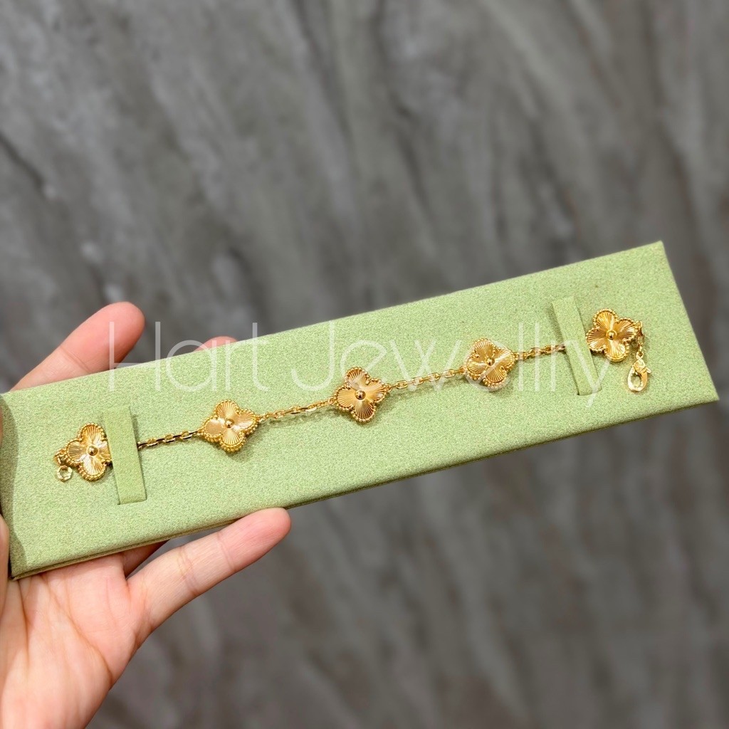 BRACELET VCA 5 ALHAMBRA (GUILOCHE ROSEGOLD)