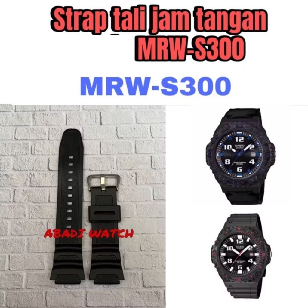 Strap Tali jam tangan MRW-S300H untuk jam MRW-S300H MRWS300 MRW-S300H MRW-S300