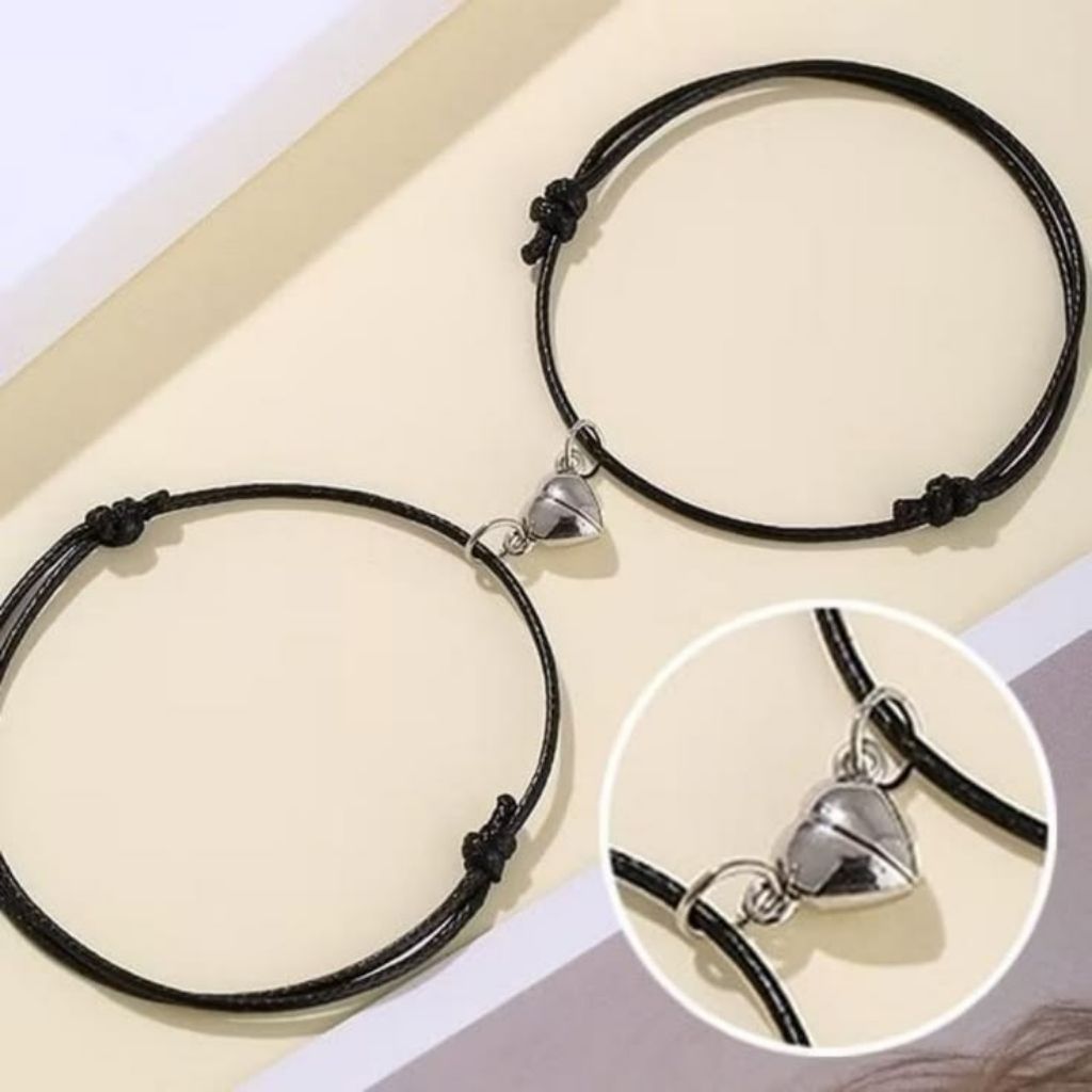 Gelang Couple Love magnet 2Pcs | Gelang Couple pasangan