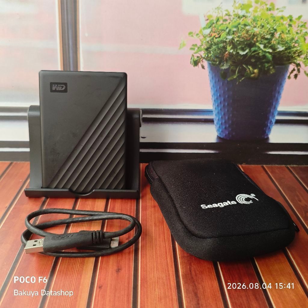 HDD Hardisk Harddisk External WD My Passport 1TB SECOND Mulus Normal Siap Pakai