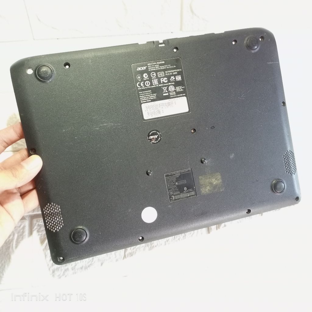 Casing body bawah bottom case acer aspire es1-111 series acer es1-111m es1-131 ori